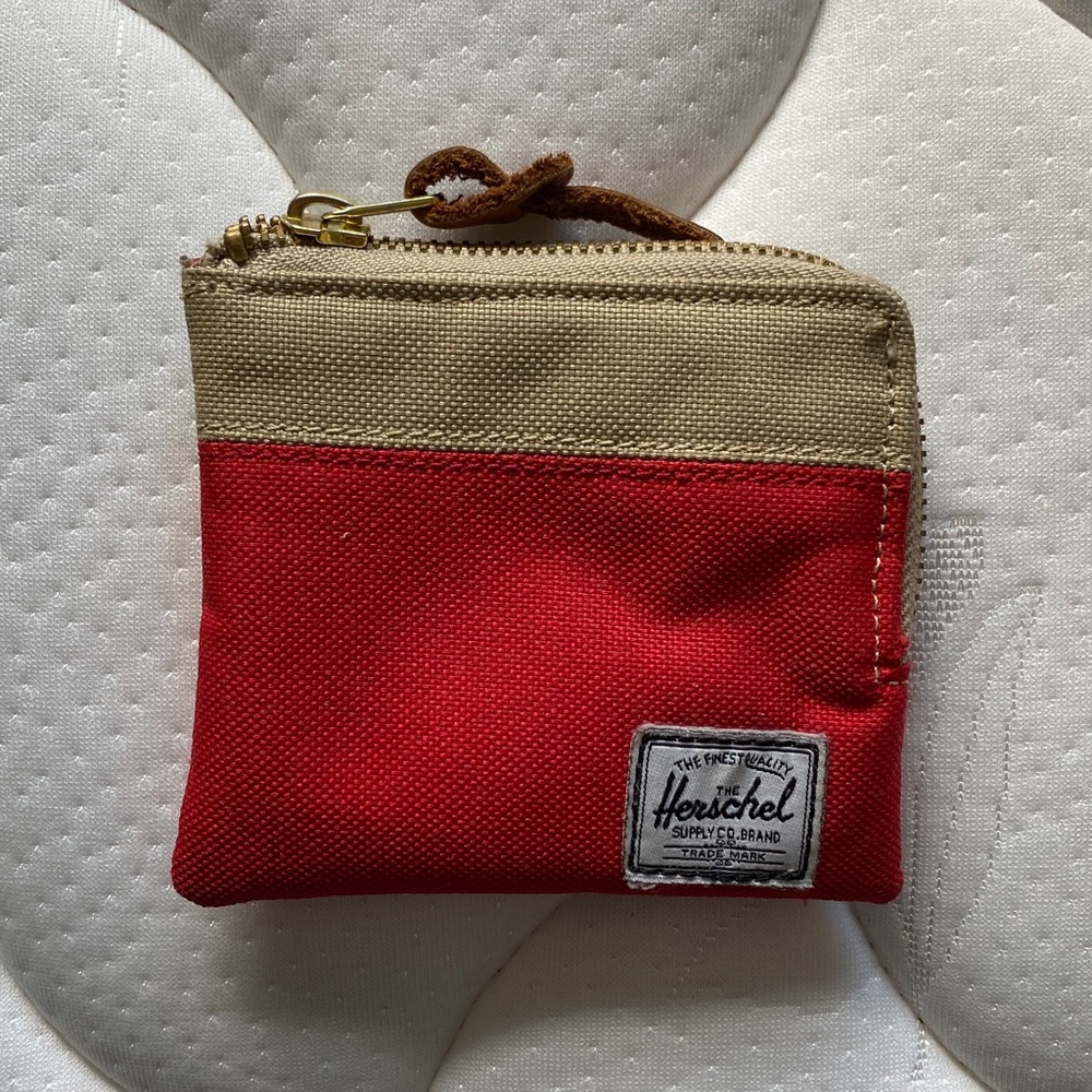 Herschel Johnny Wallet (Red & Khaki)